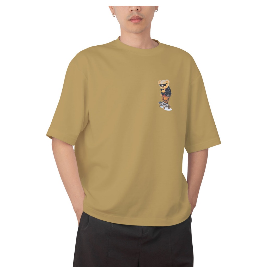 Camisa Camiseta Blusa Streetwear Urso De Boné Skate Lançamento Passeio Exclusiva 100% Algodão