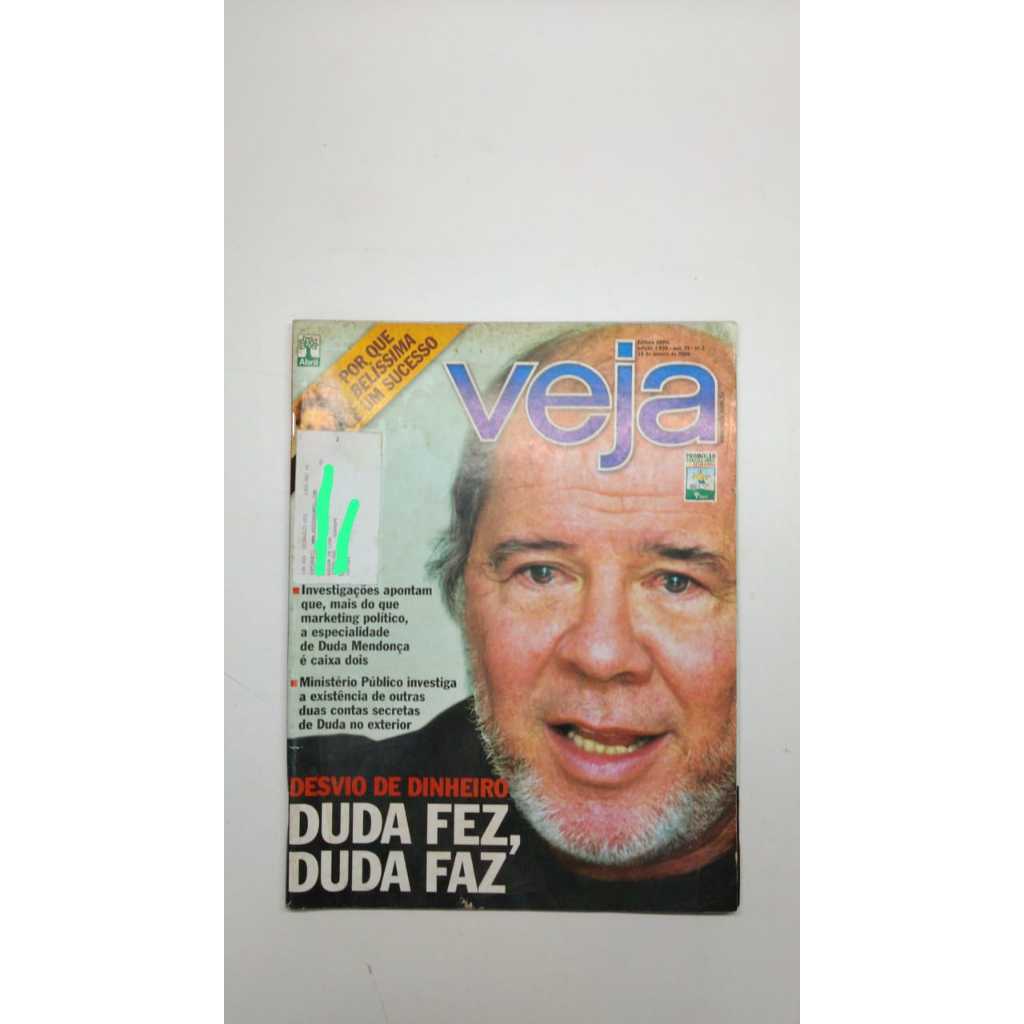 Revista Veja 1939 Duda Mendonça Desvio De Dinheiro Ministério Público 15689