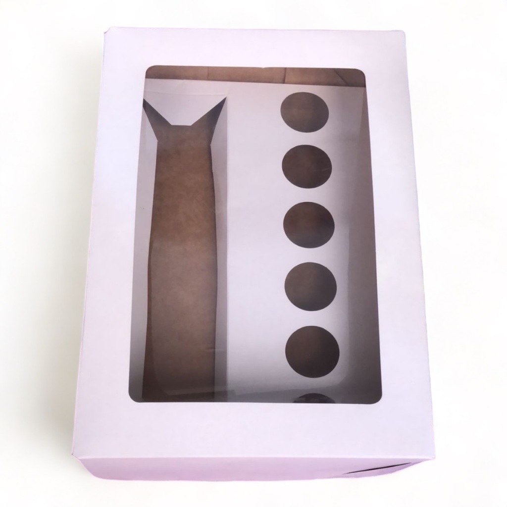 10 Caixas Branco e Kraft para Longneck, mini vinhos e doces regulagem para 6 doces — imagem 2 de 2