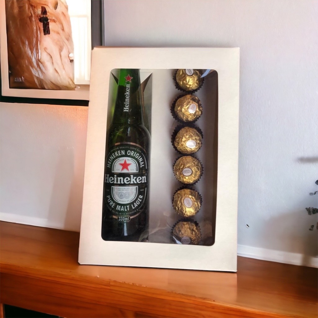 10 Caixas Branco e Kraft para Longneck, mini vinhos e doces regulagem para 6 doces