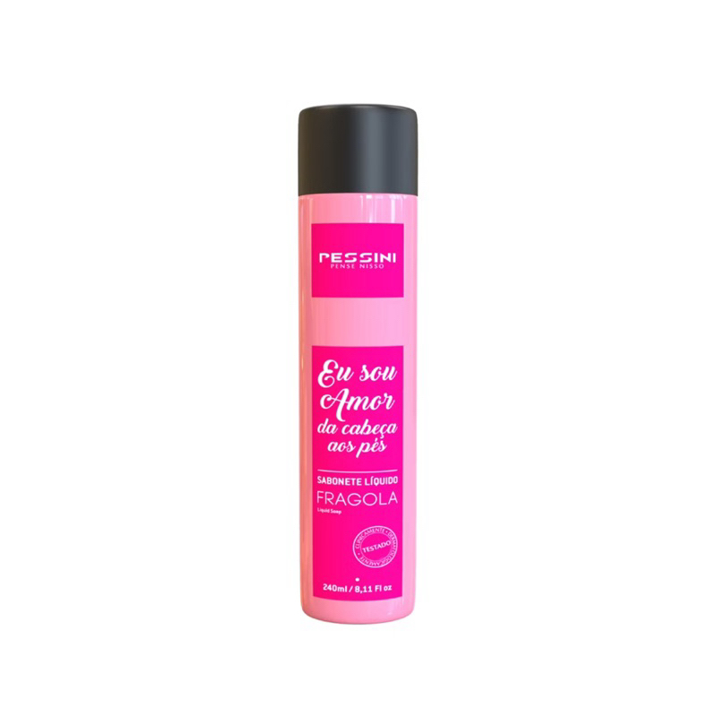Fragola Sabonete Íntimo Líquido feminino Morango 240ml Pessini em Oferta na Shopee