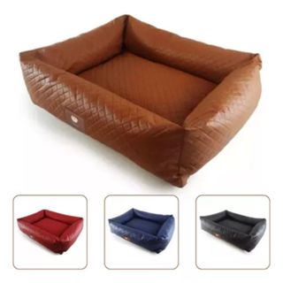 Cama Pet Corino Linha Luxo Grande Impermeável Antiderrapente Dupla Face Tamanho G em Oferta na Shopee