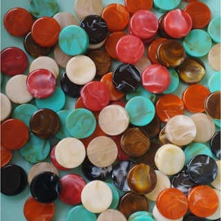 Pastilhas mini 15MM com furo passante para fio 50unidades em Oferta na Shopee