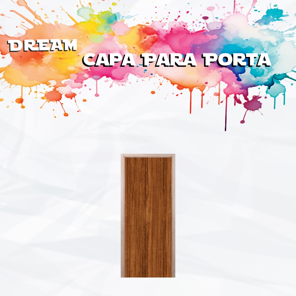 Capa Para Porta Tema IMITAÇÃO Madeira Realista Laranja marrom Decoração Elegante Tecido Sublimado em Oferta na Shopee