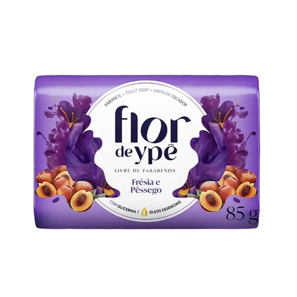 Sabonete Flor De Ypê Fresia E Pessego 85g