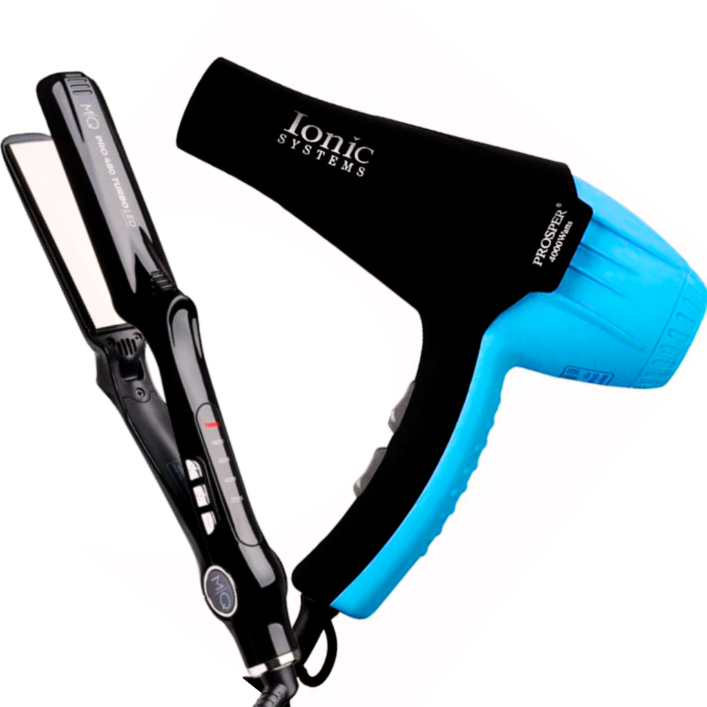Kit Prancha Chapinha MQ Pro 485F. + Secador Profissional 86000W Original