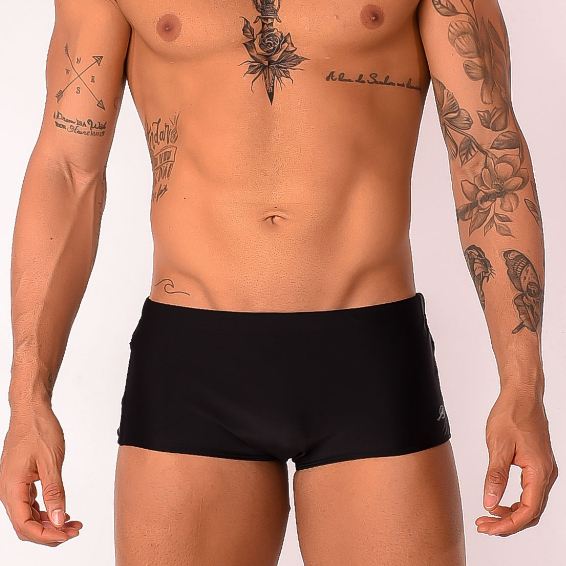 Sunga Boxer Cores Lisas Surf Tradicional Piscina Verão Natação Moda Praia