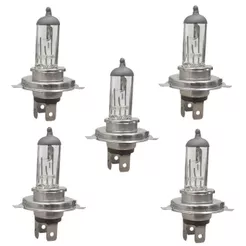 Kit 5x Lâmpada Halogena P/Moto Motocicleta Farol - H4 35/35W Comum Universal