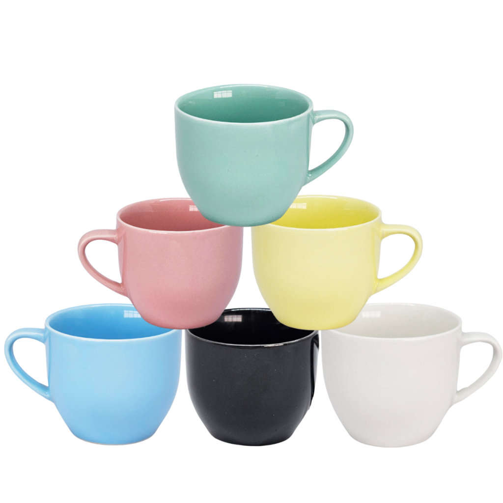 Jogo kit 6 Xicara de Porcelana 170ml Chá Cafe Chocolate Chicara em Oferta na Shopee