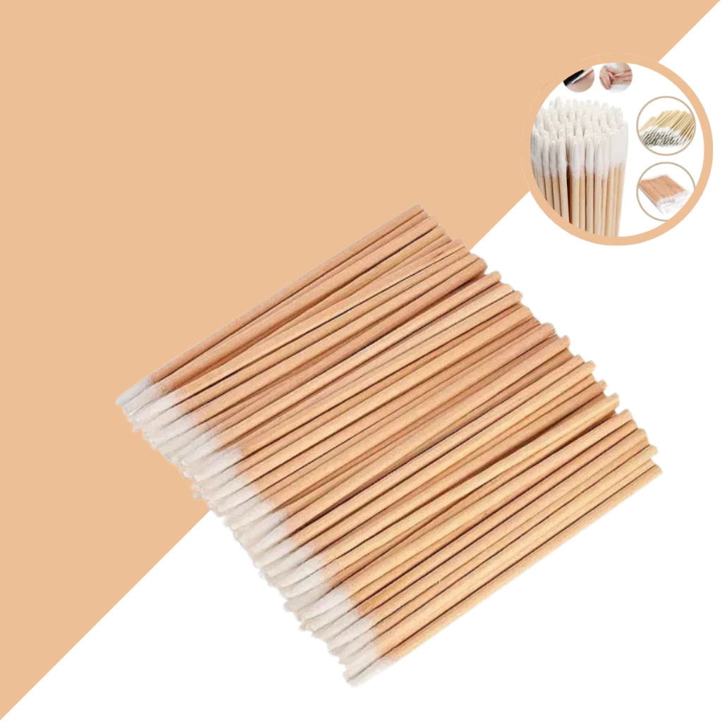 1000/600/400 Palitos Com Algodão De Limpeza Alinhamento Henna Micropigmentação Unha Boca — imagem 1