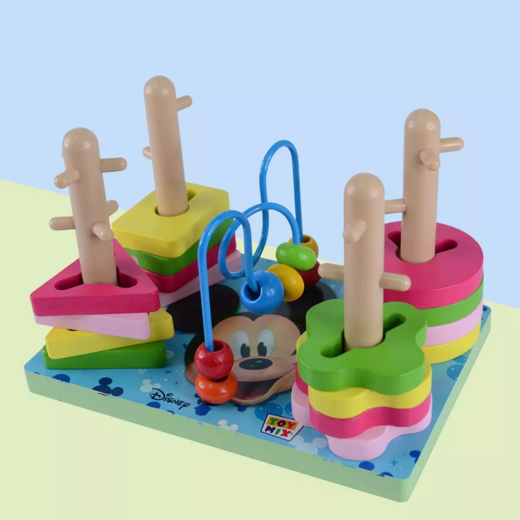 Brinquedo Pedagógico Aramado Cores e Formas Disney Montessori Montanha Russa MDF Educativo Colorido em Oferta na Shopee