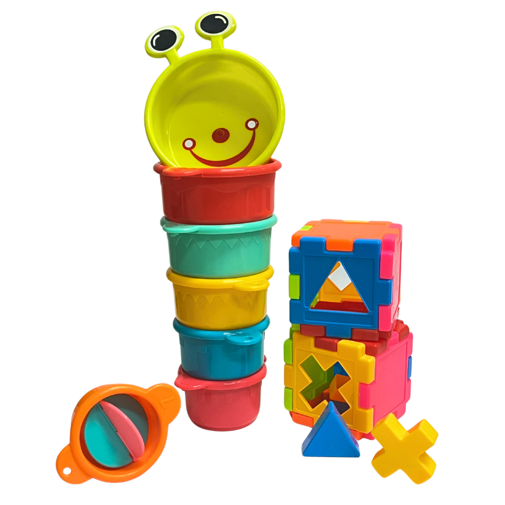 Brinquedos Educativos Cubo Bola de Encaixe Torre Divertida Pedagógica Presente Crianças Bebes em Oferta na Shopee