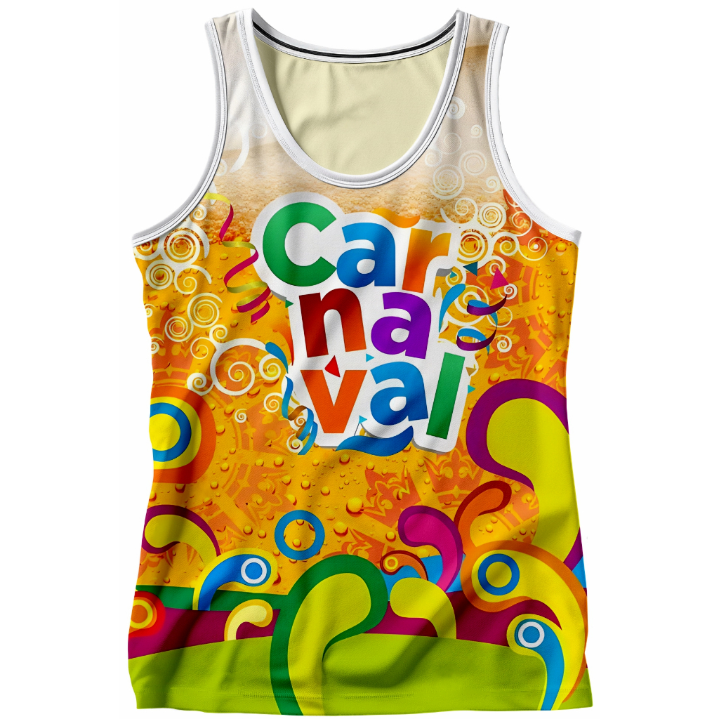 Camisa sem manga Abadá Carnaval Breja Espuma