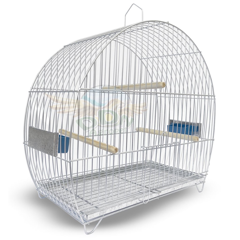 Gaiola Pássaro Canário Coleiro Periquito Completa Malha Fina 14mm Oval