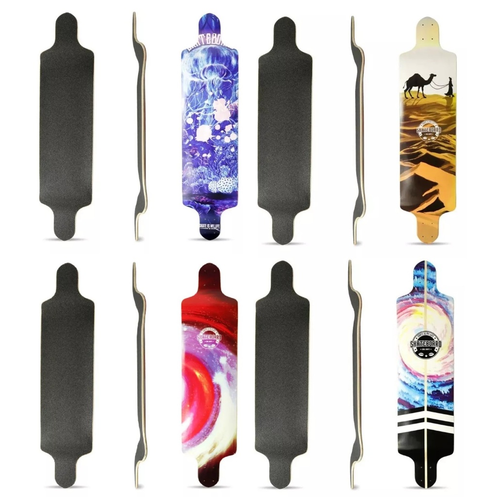 Shape Longboard Rebaixado 41 Maple Com Lixa - Skate Skateshop Logboard