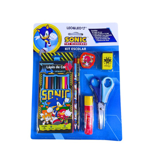KIT ESCOLAR MATERIAL DO SONIC em Oferta na Shopee