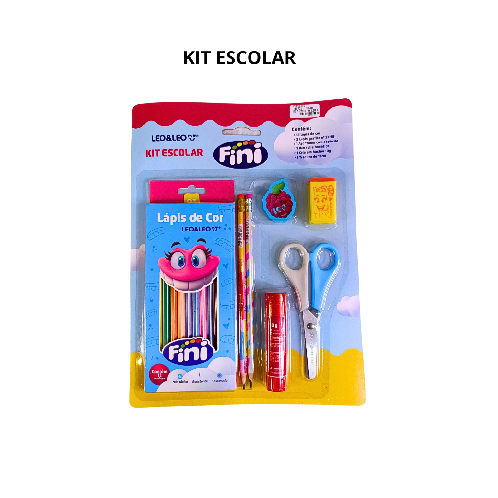 KIT ESCOLAR MATERIAL DA FINI em Oferta na Shopee