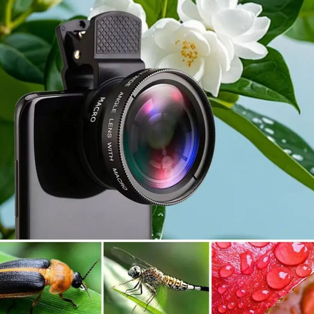 Lente de Celular GS macro angulo amplo 12.5x para fotografia Universal