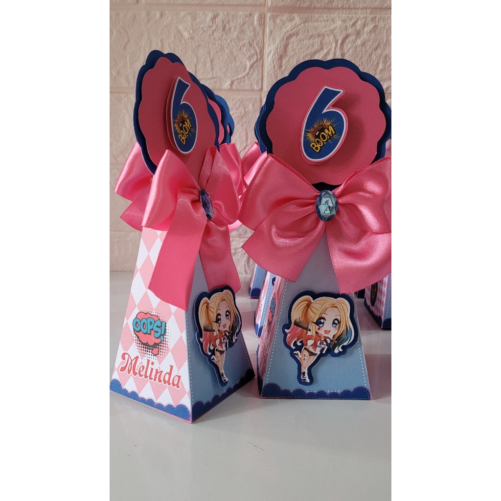 Kit festa Arlequina - Lembrancinhas personalizadas - Alerquina- caixinhas personalizadas - papelaria personalizada