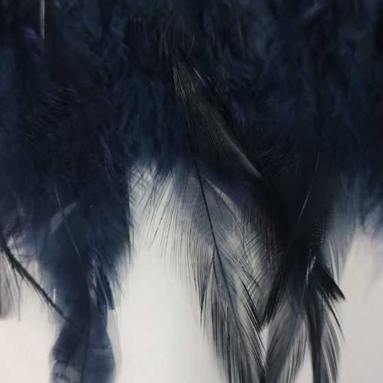 Pluma Franja Pena Chinchila Tam: 10-15  Com 50cm CARNAVAL