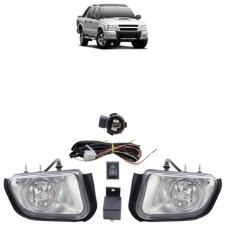 Kit Farol De Milha Auxiliar S10 2001 2002 2003 2004 2005 2006 A 2011 Blazer Pitbull Lente Lisa Vidro em Oferta na Shopee