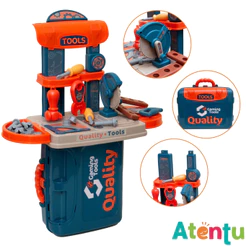 Maleta de Ferramentas Infantil 3 em 1 Multi Montagens Brinquedo Faz de Conta