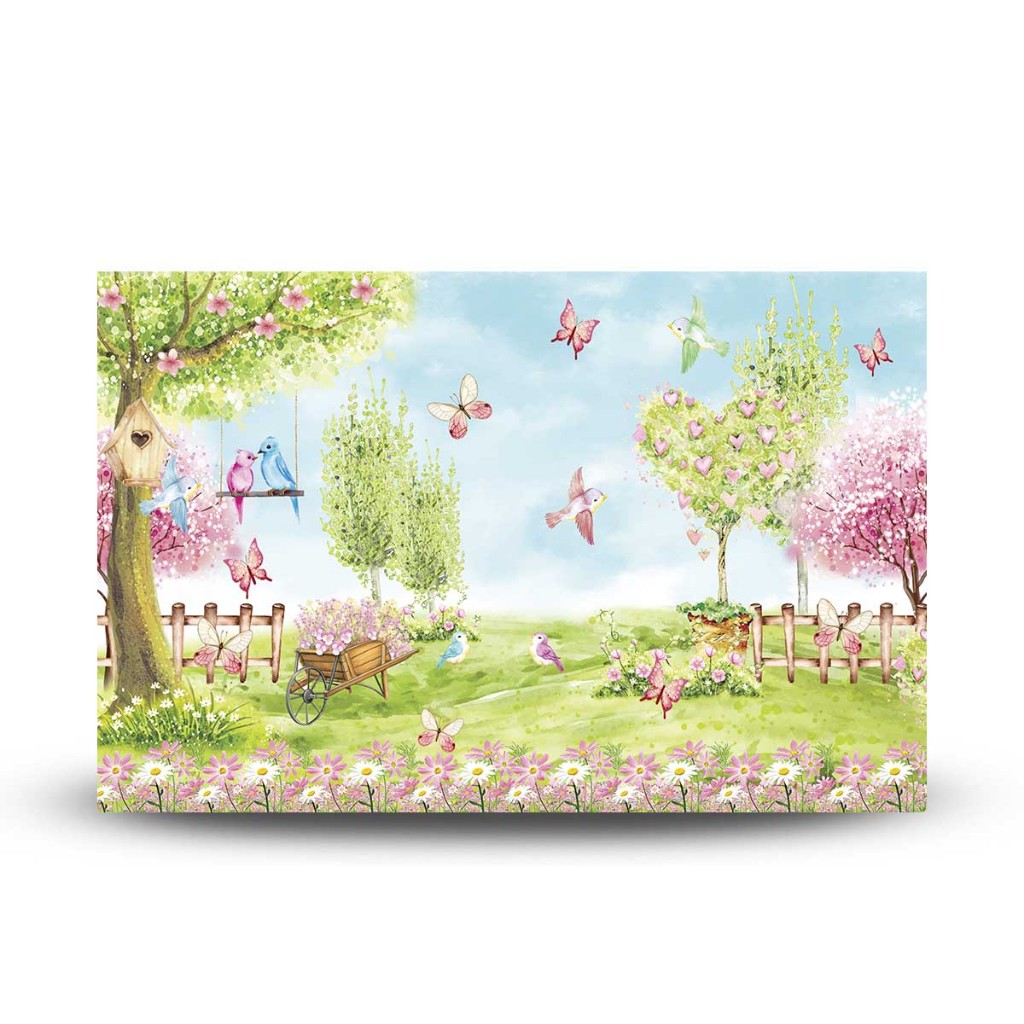 Painel Retangular 400x248 ou 200x248 Painel Retangular Jardim Encantado, Bosque , painel quadrado em Oferta na Shopee