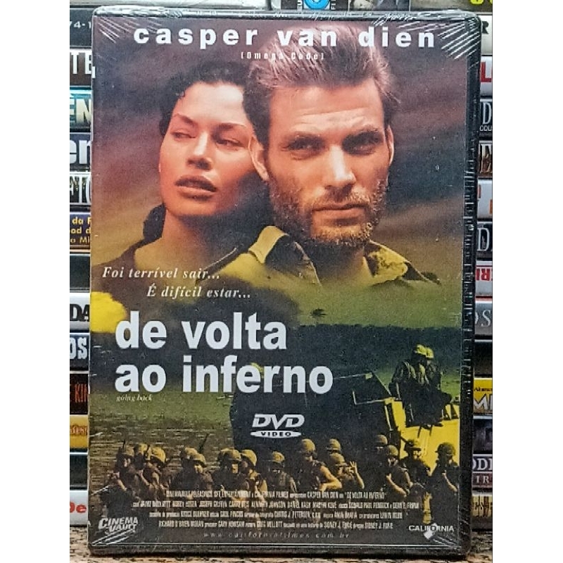 DVD De Volta ao Inferno - ORIGINAL - Casper Van Dien - Drama / Guerra - Novo Lacrado