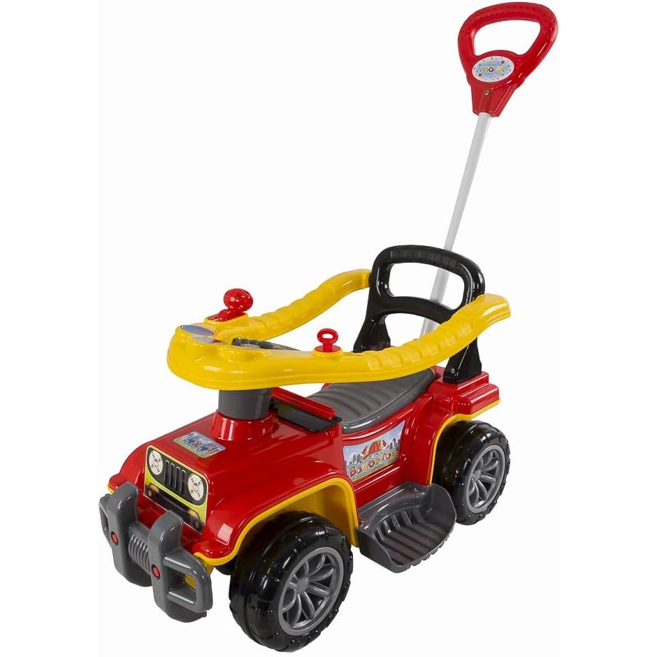 Carrinho Quadriciclo passeio jip jip maral guidão direcional militar multicolor Colorido - Maral Brinquedos em Oferta na Shopee