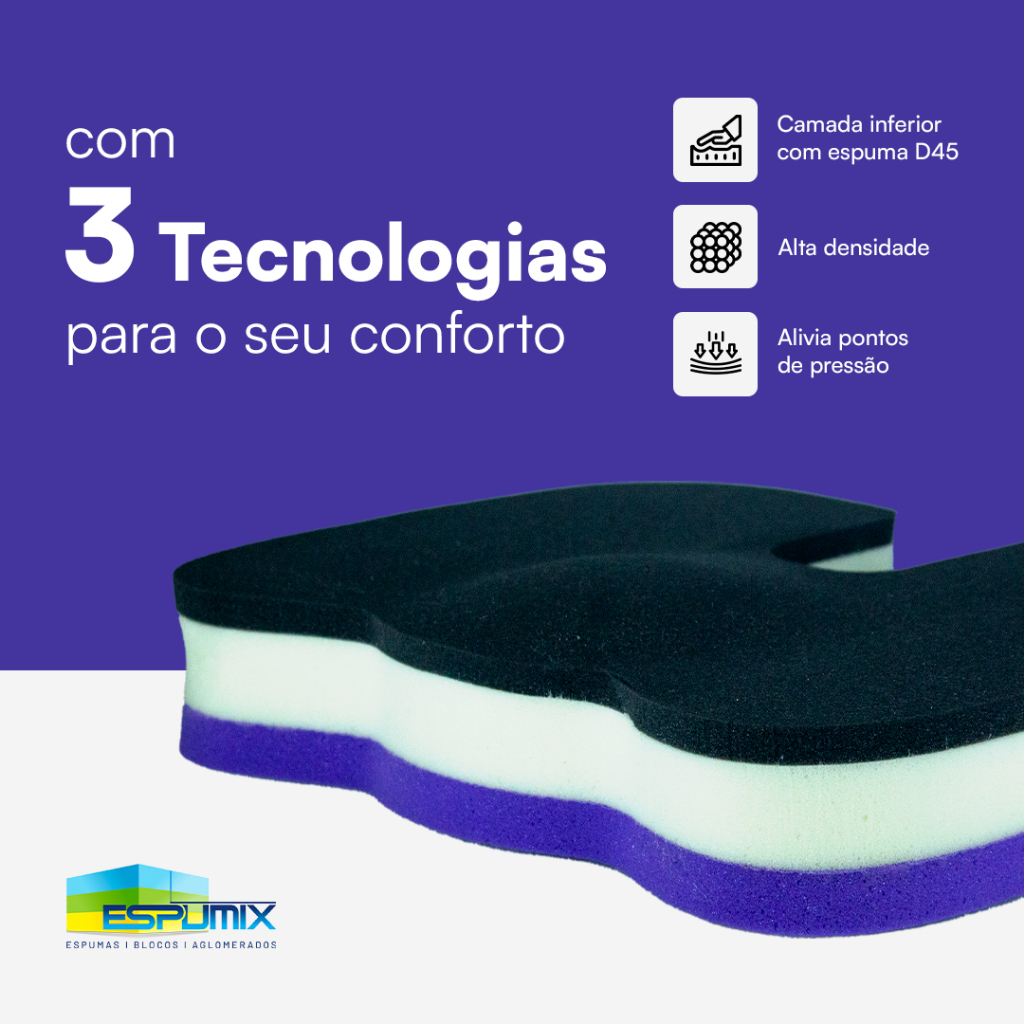 Almofada Para Cóccix Assento Hemorróida Pós Parto Ortopédico Conforto Com Capa Lavável