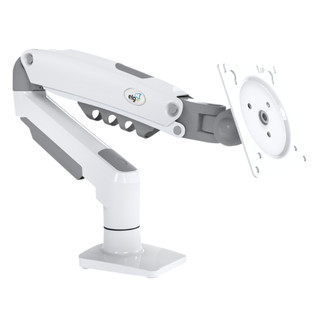 Suporte De Mesa Articulado, ELG, F80W, Para Televisão e Monitor - 17" a 35", com Pistão a Gás, Branco em Oferta na Shopee
