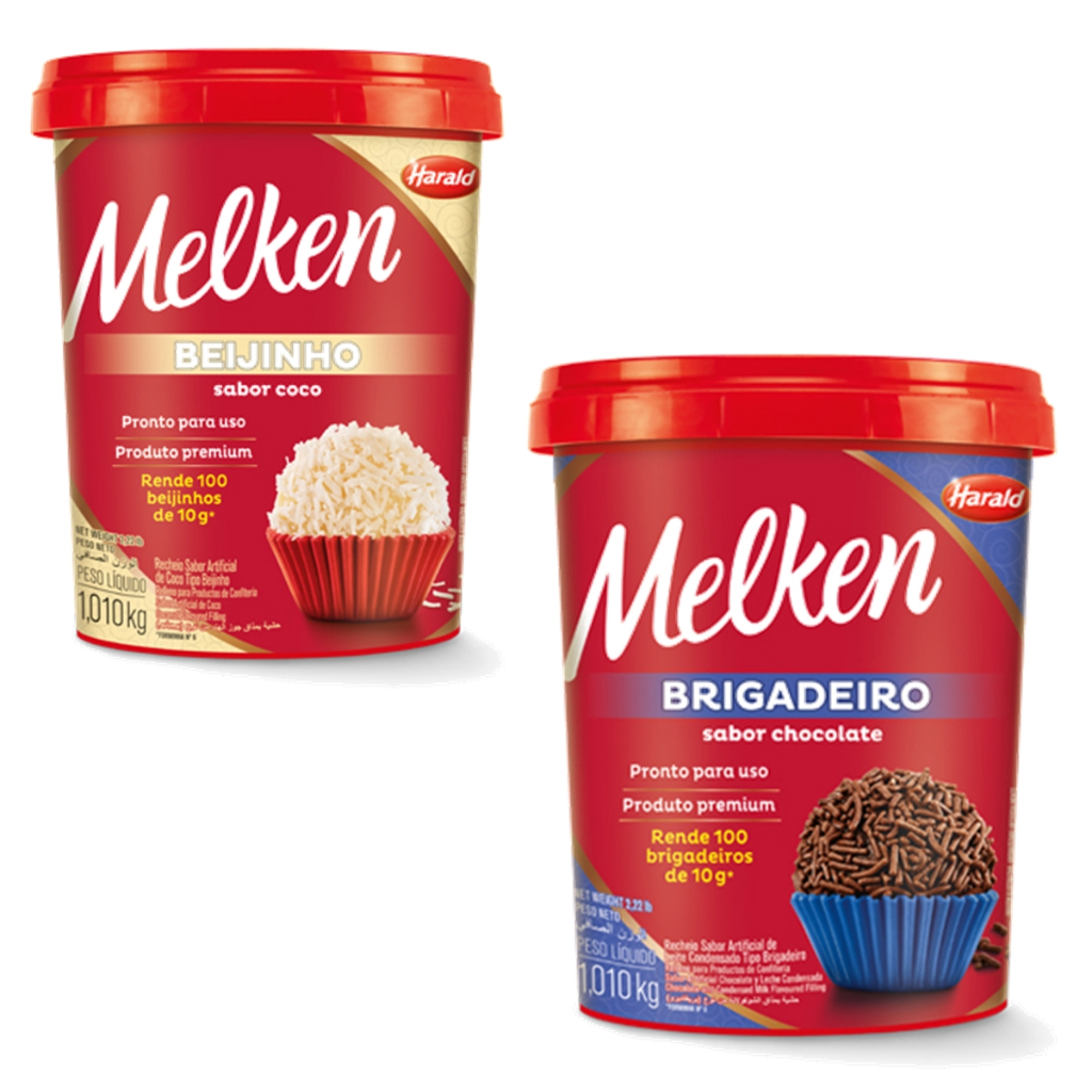 Kit Festa Doces Brigadeiro Beijinho Melken Harald 2 Unidades em Oferta na Shopee