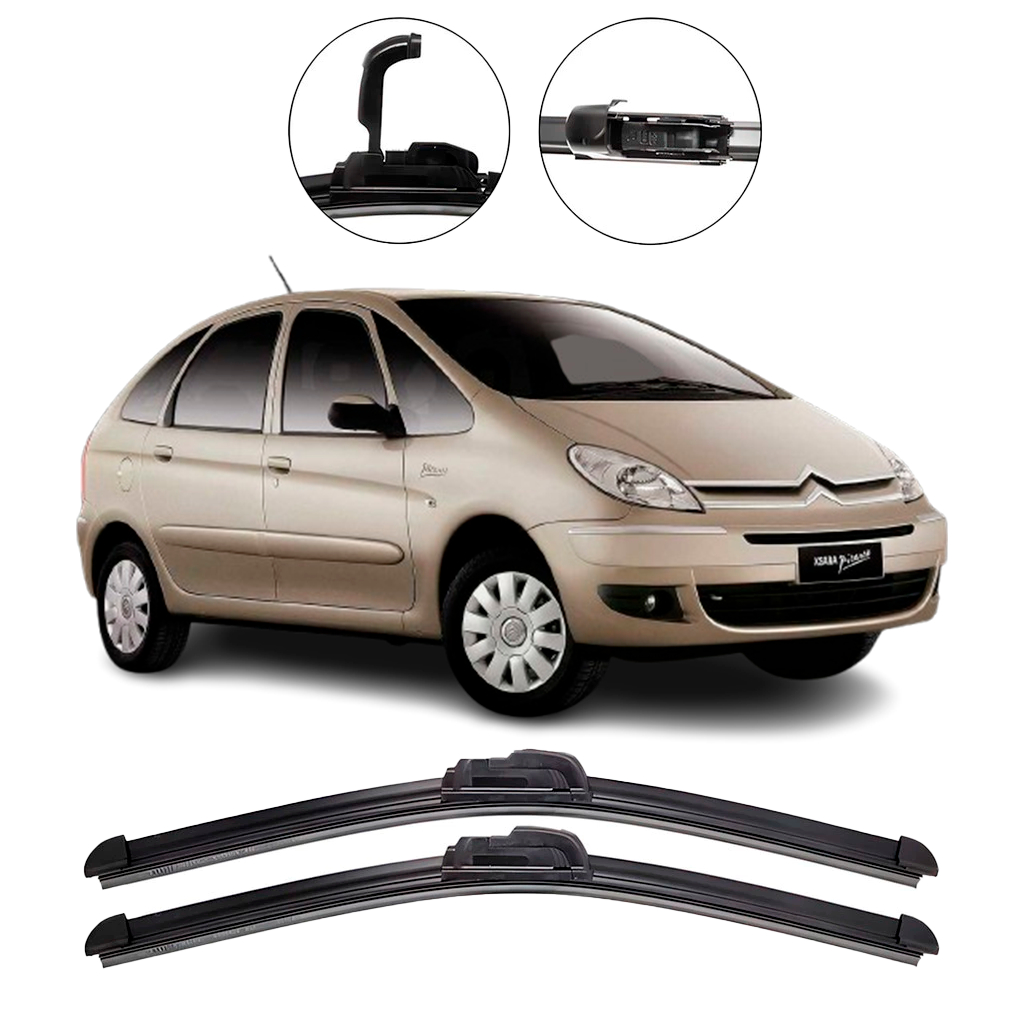 Par Palhetas Limpador De Parabrisa Dianteiro Para Citroen Xsara Picasso 2000 até 2012