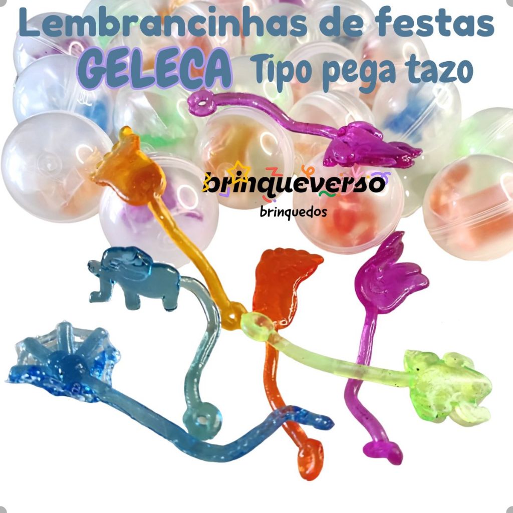 12un Miniatura Geleca Pega Tazo Kit Brinquedos Para Lembrancinhas. Brinde Aniversário, Lembrancinha