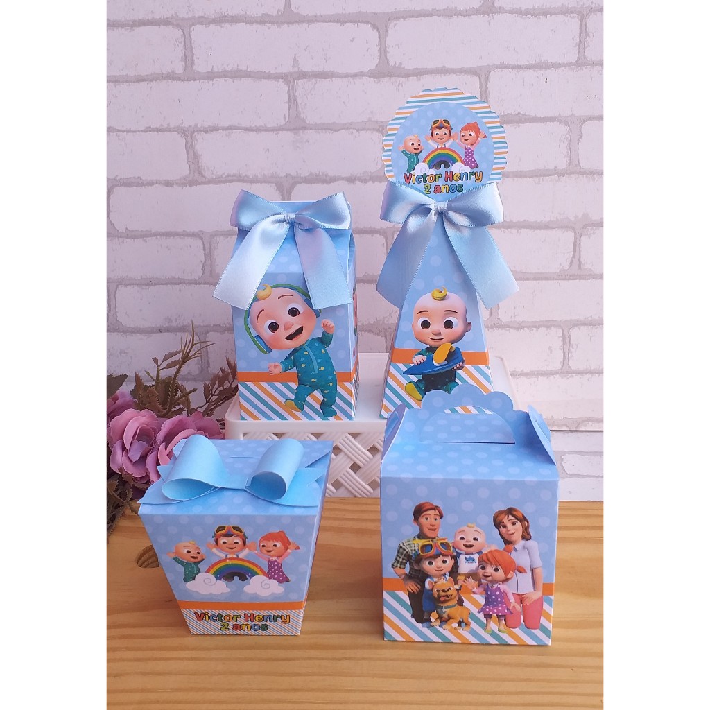 Kit Festa Cocomelon | Personalizados | Aniversários | Papelaria Personalizada | caixinhas | Lembrancinhas