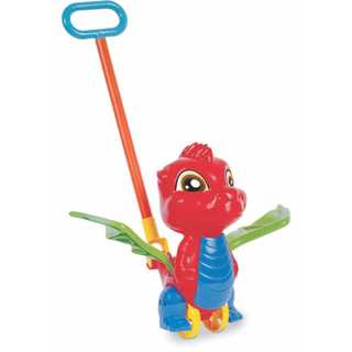 Brinquedo Para Bebe Gira Gira De Empurrar Coordenação Motora Roda Mágica com Hastes Dragãozinho 34cm