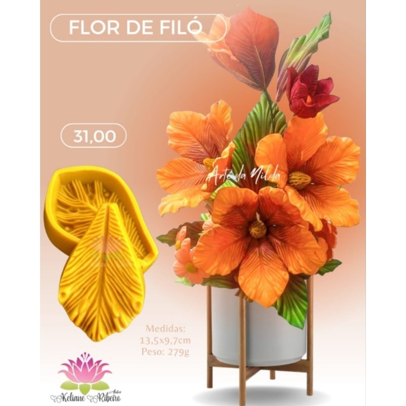 Frisador de eva em resina  flor de filó
