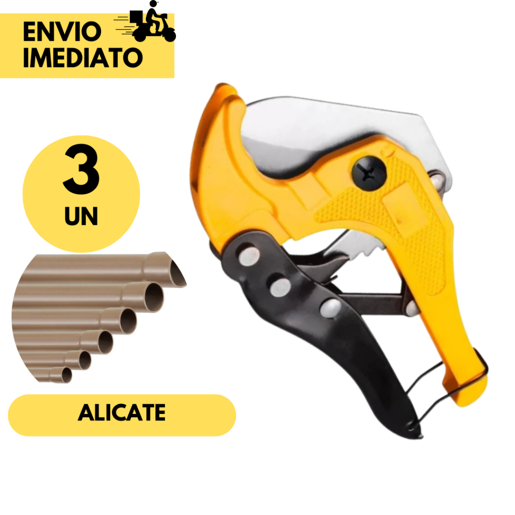Alicate Cortador De Tubo Cano Pvc 42mm Alicate Rápido 42mm c/Trava Segurança Alicate Cortador de Tubo de Pvc com Trava. em Oferta na Shopee