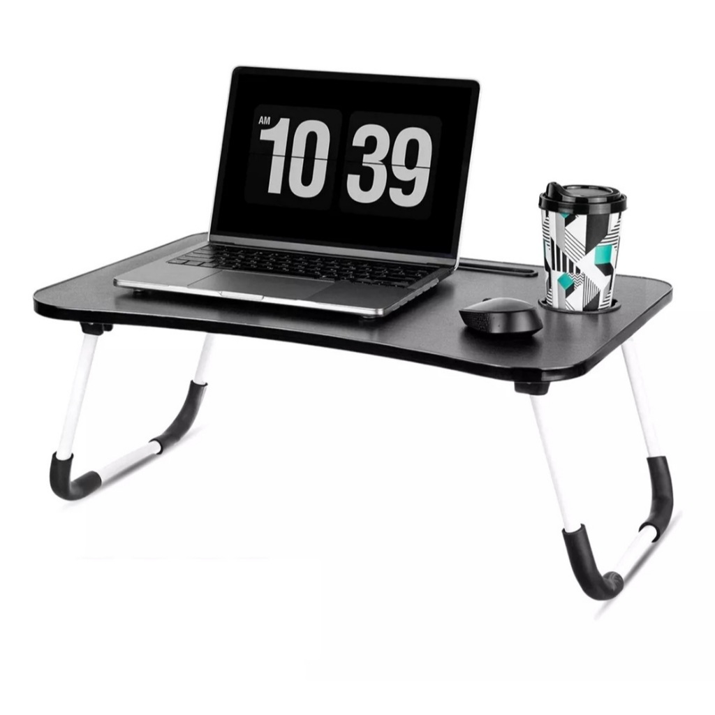 Mesa Portátil Dobrável P/ Notebook Home Office Tablet Café da Manhã Lanche Multifuncional Cama Sofá