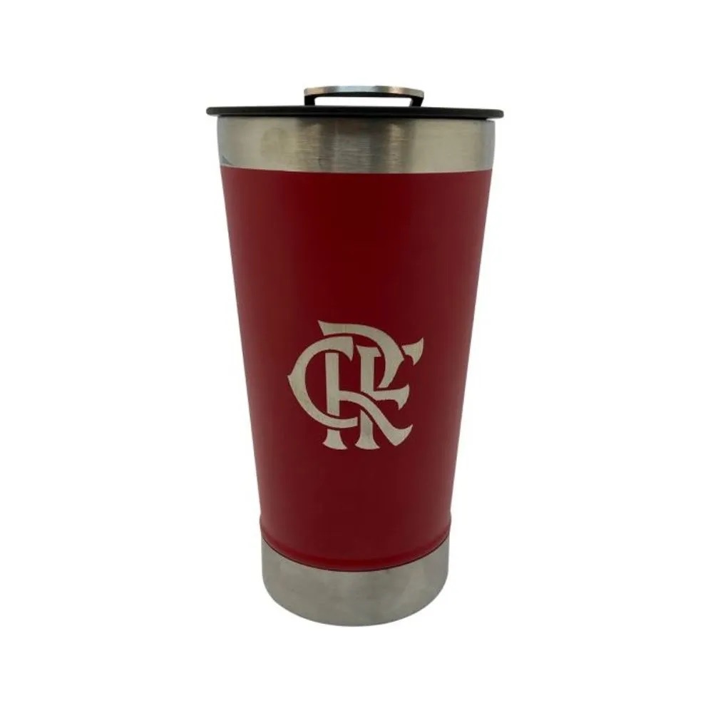 Copo Térmico Flamengo Vermelho C/ Abridor em Oferta na Shopee