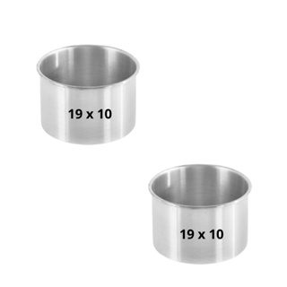 KIT 2 (DUAS) Forma REDONDA ALTA 19 x 10  Bolo Aluminio Assadeira em Oferta na Shopee