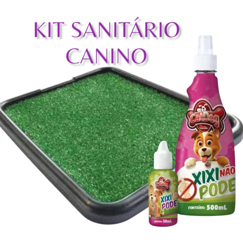 Sanitário Pet Grama Canino + Educador Canino Cat Dog  Banheiro Tapete Higiénico Cães Pet em Oferta na Shopee
