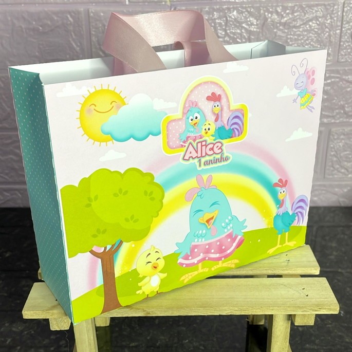 Sacolinha Surpresa Personalizada Galinha Pintadinha | Lembrancinhas | Festa Aniversário | Lancheirinha