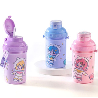 Garrafinha Infantil de Agua ou Kit Lancheira Garrafa 500ml e Marmita com 2 talheres Retangular Marmitinha Lanche Escolar em Oferta na Shopee