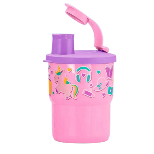 Tupperware Copo Colors com Bico Stickers 225ml
