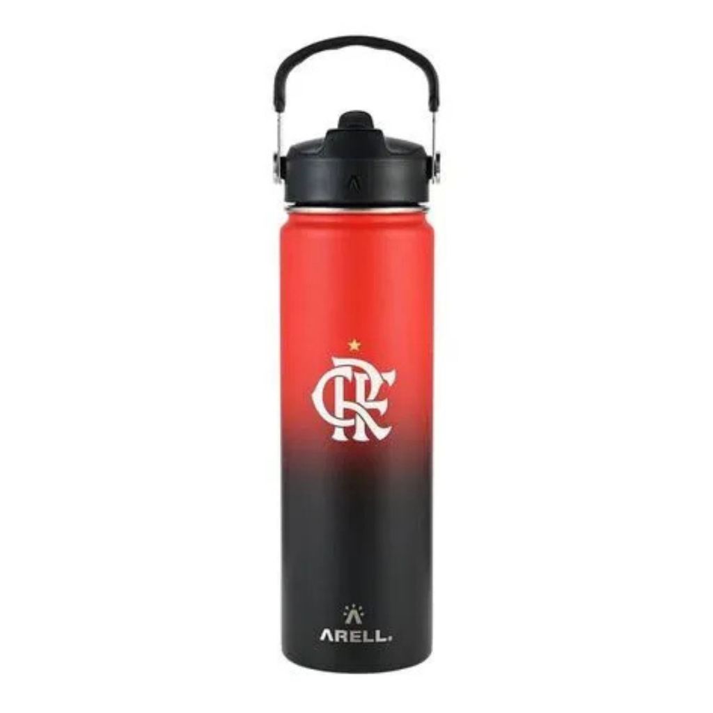 Garrafa Térmica Vácuo Straw Flask Arell 650ml Flamengo CRF - Home & Living