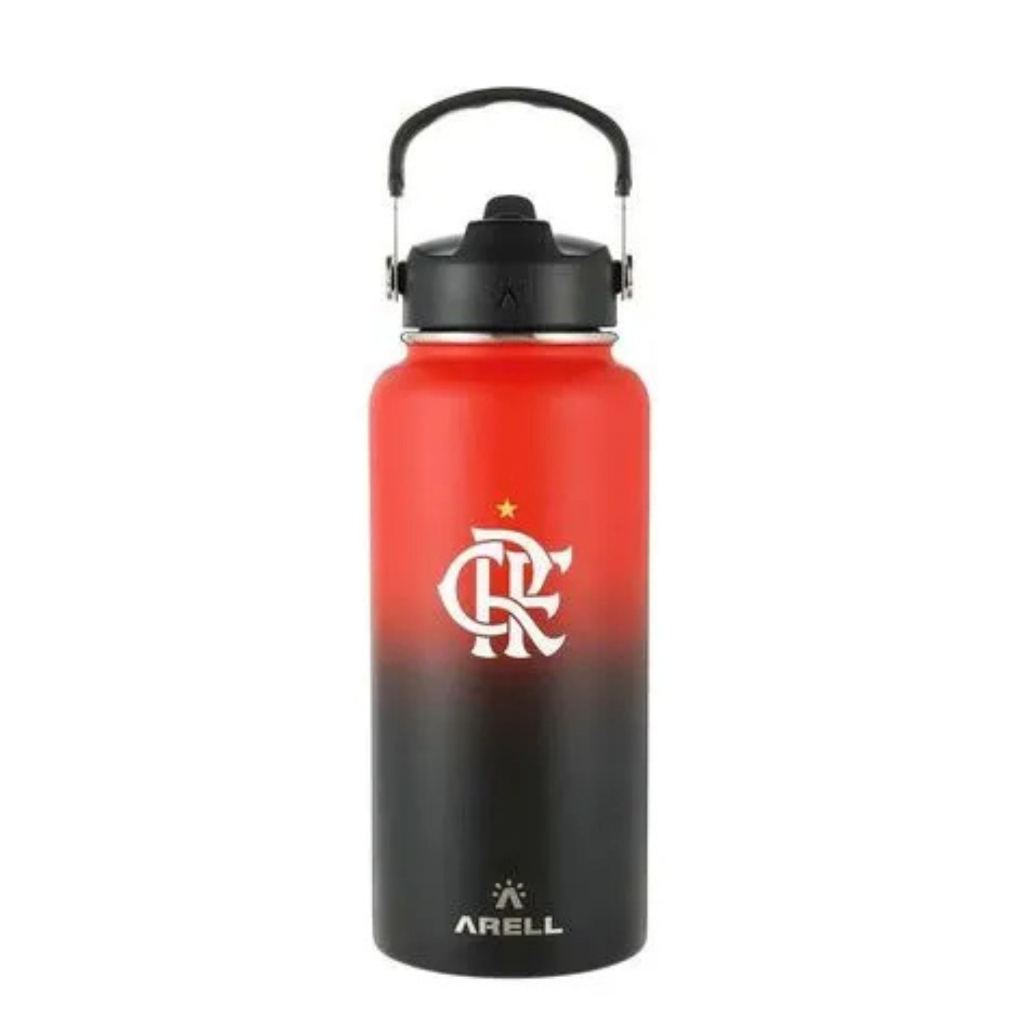Garrafa Térmica Vácuo Straw Flask Arell 946ml Flamengo CRF - - Home & Living