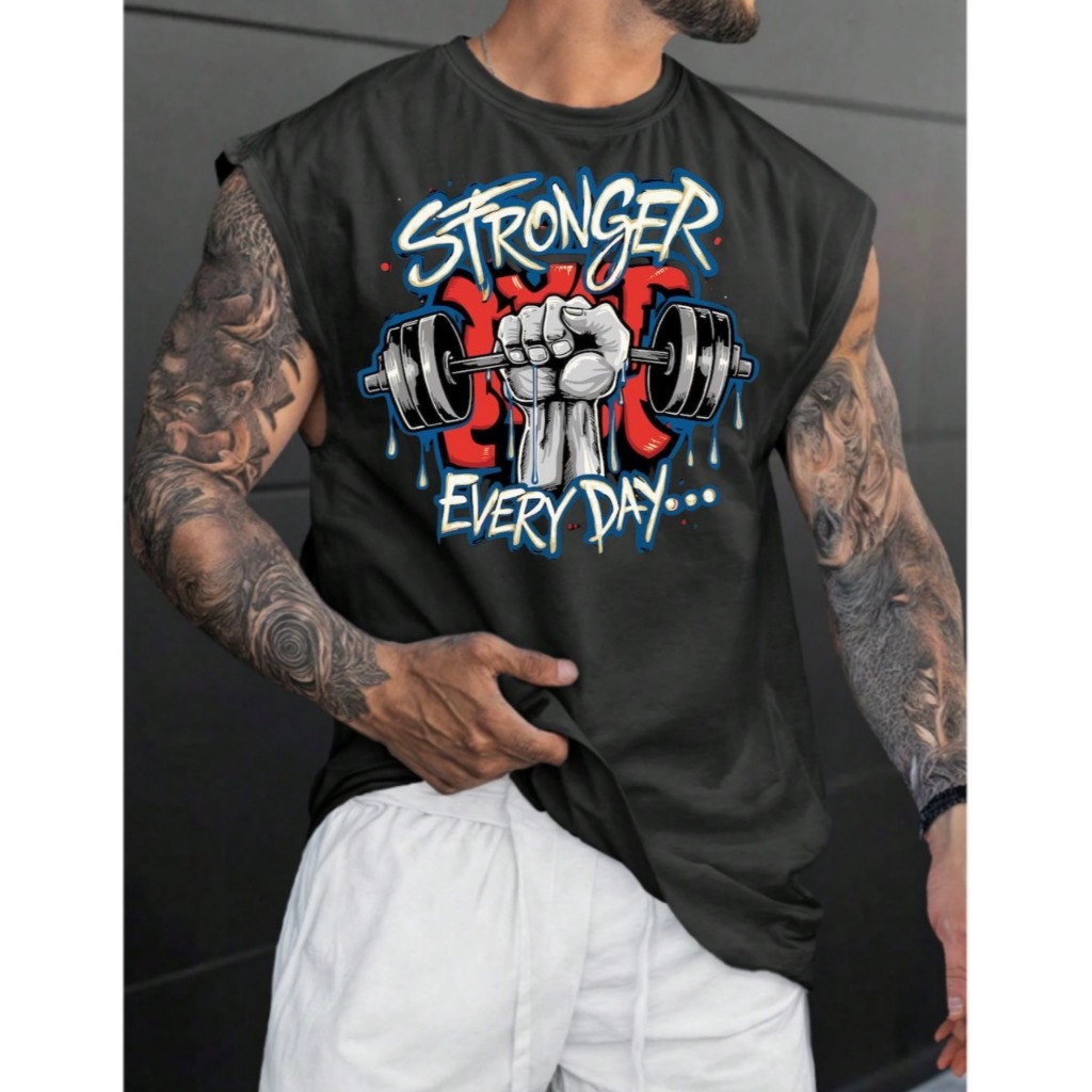 Camiseta Camisa Oversized regata Academia Gym Treino estampada Lançamneto