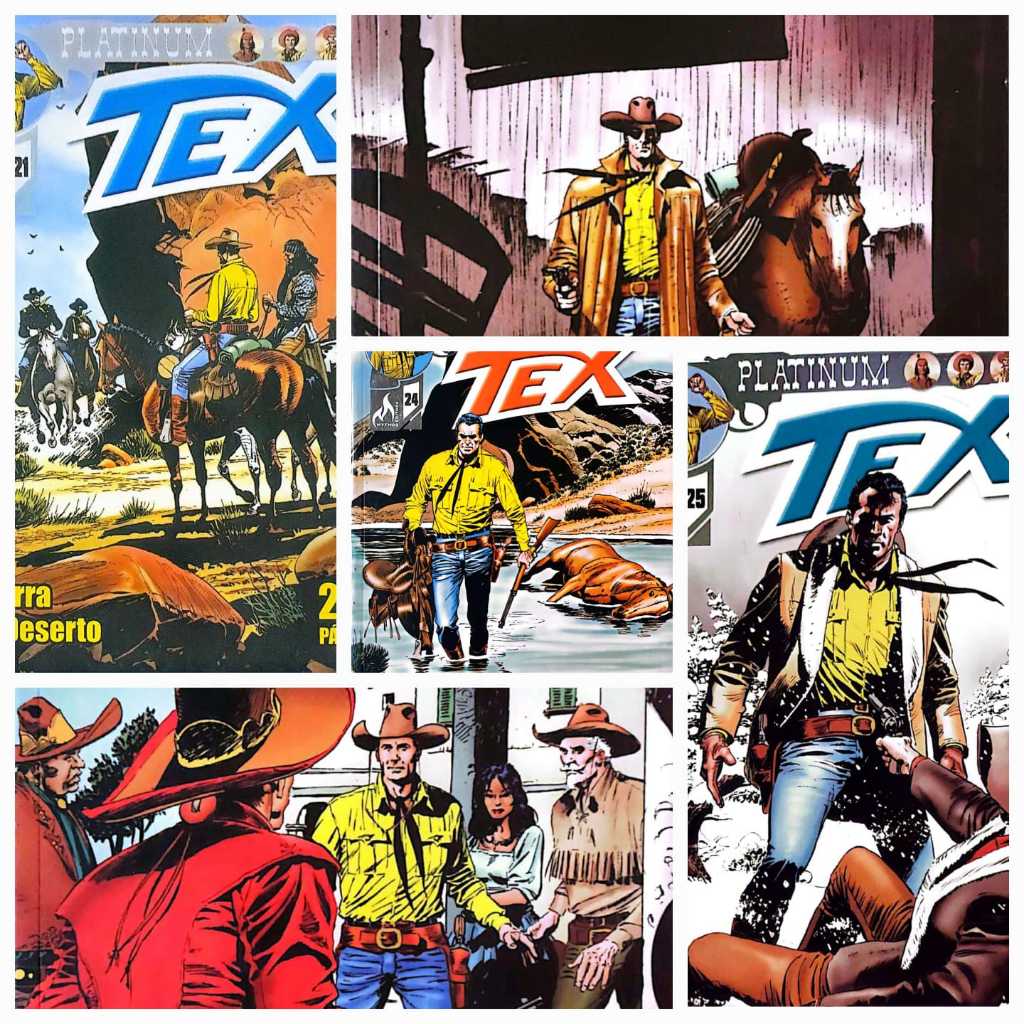 5 Revistas Tex Platinum - Mythos - Leia A Descrição