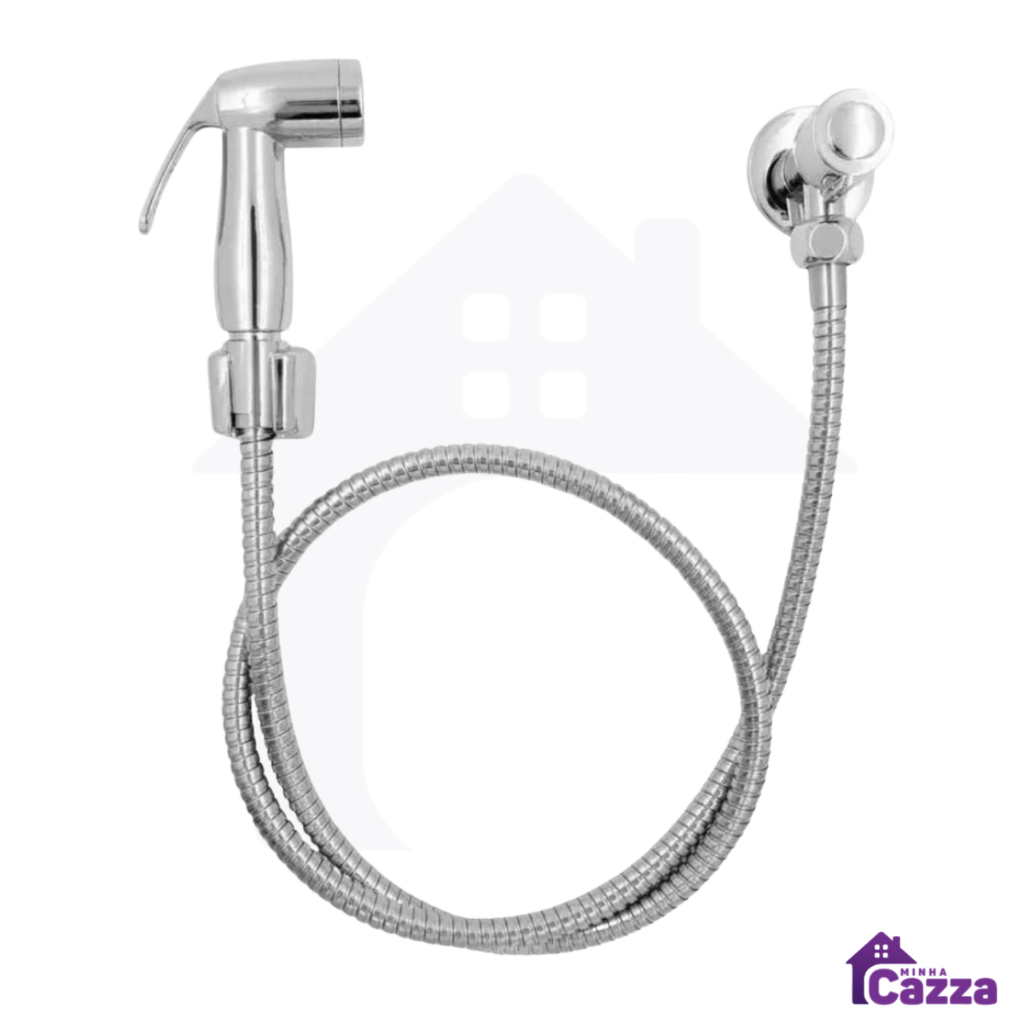 Kit de Ducha Higiênica Para Banheiro Completa Luxo Metal Inox núcleo da válvula de cobre 1,2m Chuveirinho Privada